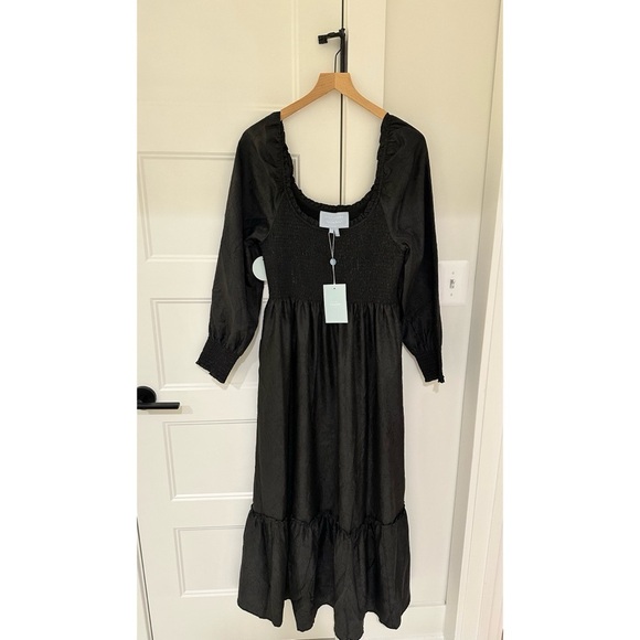 Hill House Emily Nap Dress Womens XL Black Maxi Romantic Cottagecore Timeless - Picture 5 of 15